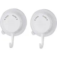 INF Krachtige zuignaphaken, 2 stuks White