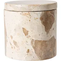 Muubs Vita Pot Met Deksel - Potten & deksels Marmer Seashell - 9190002229