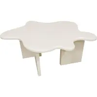 Ebuy24 Flower salontafel beige.
