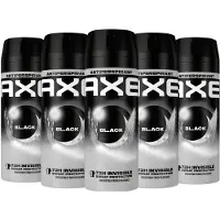Axe Deo Spray Black 72H Dry - Voordeelverpakking 5 x 150 ml - 72H Anti Perspirant - Anti Sweat
