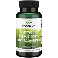 Swanson Health - Kurkuma, Meidoorn en Cayenne - 60 capsules