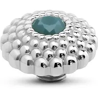 Melano Vivid Lotus CZ Steentje Retro Blue | Zilver