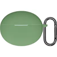 Kwmobile cover voor oordopjes case - geschikt voor OnePlus Buds 4 - Trendy beschermhoes draadloze oordopjes in matcha groen