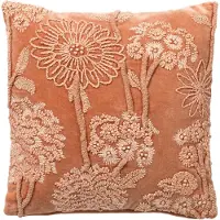 Hoii MARLENE | sierkussen 45x45 cm | Muted Clay | roze | | met duurzame kussenvulling