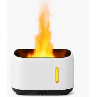 Elevate 3-in-1 Aroma Diffuser – 200ml – Vlam Effect – Luchtbevochtiger met 7 LED Kleuren & Timer (3/6u) – Inclusief Afstandsbediening