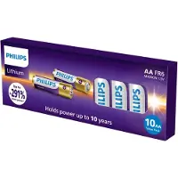Philips AA Lithium Ultra Batterijen 10 stuks