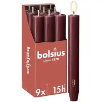 Bolsius brede dinerkaars (Ø3x23 cm) (set van 9)