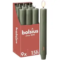 Bolsius brede dinerkaars (Ø3x23 cm) (set van 9)