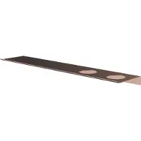 Hotbath &More planchet 60cm met twee uitsparingen voor een zeepdispenser of beker koper geborsteld PVD