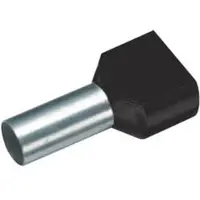 Vogt Verbindungstechnik 460714D Dubbele adereindhulzen 6 mm² Deels geïsoleerd Zwart 100 stuk(s)