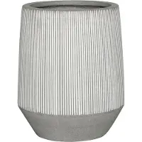 Pottery Pots Bloempot Ridged Harith High L White stripe 53 x 68 cm