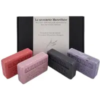 Savon De Marseille cadeau zeep set Mamie, Papa, I love you Lavendel scrub 4x125 gr.