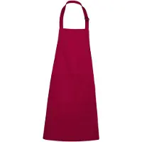 Roly Luxe Horecaschort - Unisex Schort - Professioneel - Keukenschort - Barbecueschort - Kookschort - Halterschort - 70 x 90 cm - voorvak - verstelbaar - granaat