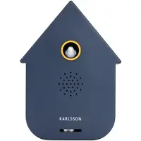 Karlsson Modern Cuckoo Tafelklok | Met Koekoeksklok | Ø12cm | Dark blauw