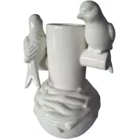 Invotis Keramieke vaas met vogeltjes ()