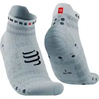 Compressport - Pro Racing Socks V4.0 Ultralight Run Low - Hardloopsokken T4 - EU 45-48, turkoois/grijs