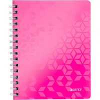 Leitz WOW NOTEBOOK SPIR A5 PP Q RZ
