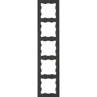Honeywell Peha Peha Badora 5-Gang Afdekking Frame Matte Zwart - 00276782
