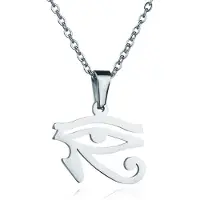 Cilla Jewels Zilverkleurige dames ketting Edelstaal Oog van Horus