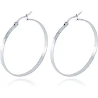 Cilla Jewels Dames oorringen Edelstaal Zilverkleurig-30mm