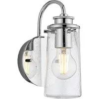 Kichler LED Wandlamp Braelyn | 1X E27 Max 40W | IP44 | Polished Chrome