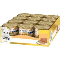 Gourmet Gold Mousse Kalkoen kattenvoer 1 tray 24 blikken