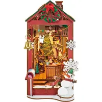 Rolife Miniatur-Diorama - DIY - Book Nook & Wonderland - Weihnac - - One Size - Kreatives Spielset