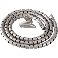 Fellowes Kabelbündler Cable Zip, silber, Länge: 2,0 m Kabelführungs- und Schutzsystem, Durchmesser: 20 mm