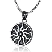 Mendes heren ketting Edelstaal Apollo Zon Amulet