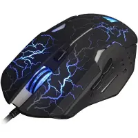 WASDkeys - M200 - Souris de jeu laser filaire RGB noire (Bedraad), Muis, Zwart