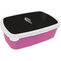 MuchoWow Broodtrommel Roze - Lunchbox Softijs - Realistisch - Futuristisch - Brooddoos 18x12x6 cm - Brood lunch box - Broodtrommels voor kinderen en volwassenen