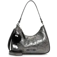 Tamaris schoudertas Gilla Pouch Darksilver grijs