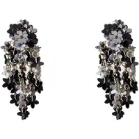 Go Dutch Label Oorknoppen Flowery Flow Zwart