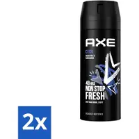 Axe 2 x - Deodorant Bodyspray - 48hrs Fresh - Click - Green Apple & Sandalwood - 150 ml - Deodorant - Deodorant Spray - Click - 48 Uur Bescherming - Frisheid