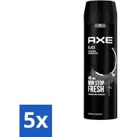 Axe 5 x XL - Deodorant Bodyspray - 48hrs Fresh - Black - Frozen Pear & Cedarwood - 200 ml - Deodorant - Lichaamsgeur - Frisheid - Bevroren Peer - Cederhout