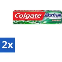 Colgate 2 x Tandpasta Maxfresh Cleanmint 100 ml - Tandpasta - Tanden Reinigen - Tandsteen Verwijderen - Tandbederf Bestrijden - Frisse Adem