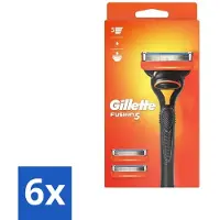 OEM 6 x - Fusion 5 - Scheermesje - Ergonomisch ontwerp - 2 Extra Navulmesjes - Scheerapparaat - Fusion5 - Scheermesjes - Gladgeschoren - Scheerbeurt