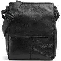 Spikes & Sparrow Apache Stan | Crossbody tas leer | zwart