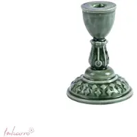 Imbarro – Kandelaar – Kaarsenhouder – Lina – Groen – Metaal – 10.5x15cm