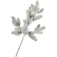 DK Design Daan Kromhout - Dennentak - Kunst - Zijde - Dennenappels - Sneeuw - 64cm