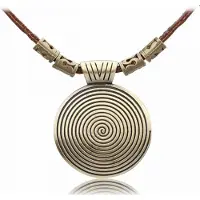 Charme Bijoux Ketting-Bruin-Schuifketting-Metaal-Allergievrij -
