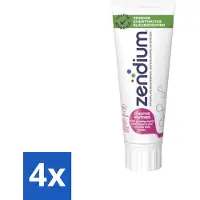 Zendium 4 x Tandpasta Sensitive 75 ml - Gevoelige Tanden - Natuurlijke Enzymen - Mondgezondheid - Fluoride - SLS-vrije Tandpasta