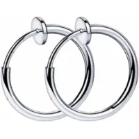 Charme Bijoux Oorringen- Geen gaatje- 18 mm-Zilverkleur -