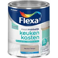 Flexa - Mooi Makkelijk Keukenkasten Zijdeglans - Neutral Tempo - Mengverf - 750 Ml