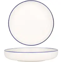 RINART Diepbord blue edge porselein 22 cm (800cc) set van 6