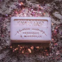 Savon De Marseille 4x Vegan Unicorn Glitter Zeep – Verzorgende met Karitéboter (125g) Allergeenvrij - blokzeep - reisverpakking -