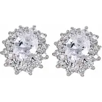 Charme Bijoux Oorbellen- 1 cm- schitterende strass-