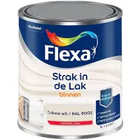 Flexa - Strak In De Lak Binnenlak Hoogglans - Crème Wit / Ral 9001 - Mengverf - 1 L