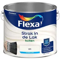 Flexa - Strak In De Lak Buitenlak Zijdeglans - Wit - Mengverf - 2,5 L