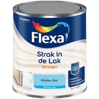 Flexa - Strak In De Lak Binnenlak Zijdeglans - Midden Zee - Mengverf - 1 L